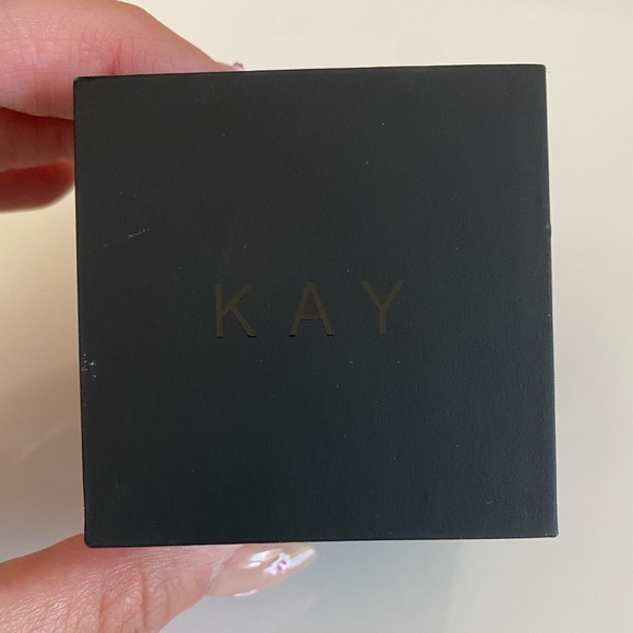 Kay Jewelers Sterling Silver Sapphire (lab) ring, Size 7 - Picture 4 of 4